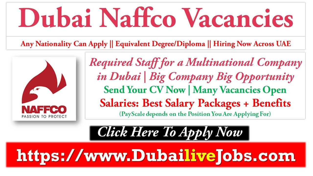Naffco Job Vacancies at UAE