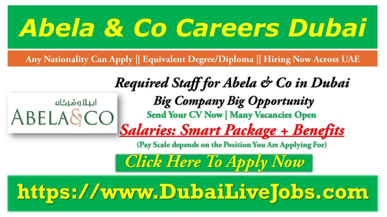 Abela and co careers Dubai