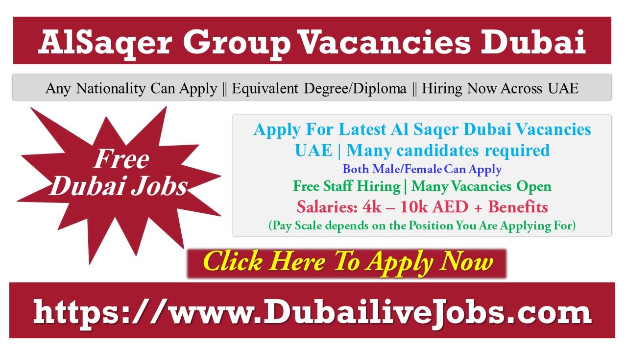 Al Saqer Group Careers in Dubai