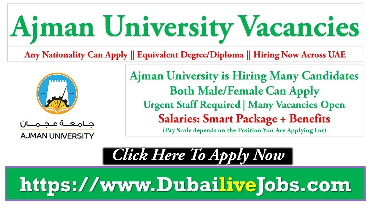 Job vacancies in Ajman University