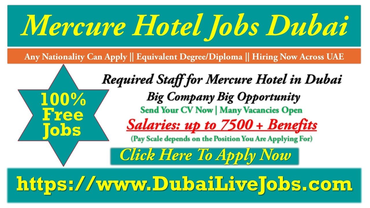Mercure Hotel Jobs in Dubai