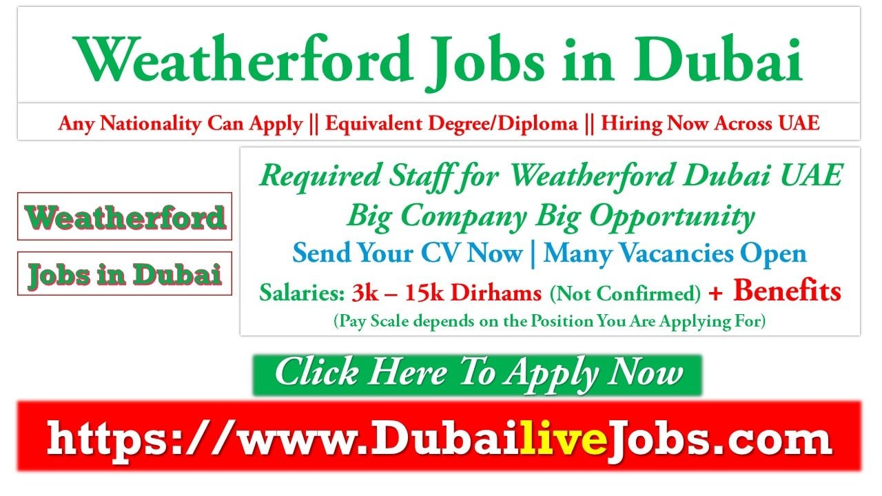 weatherford jobs in dubai