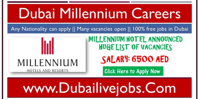 Millennium Hotel Careers Dubai 2023 || Free Apply Right Now