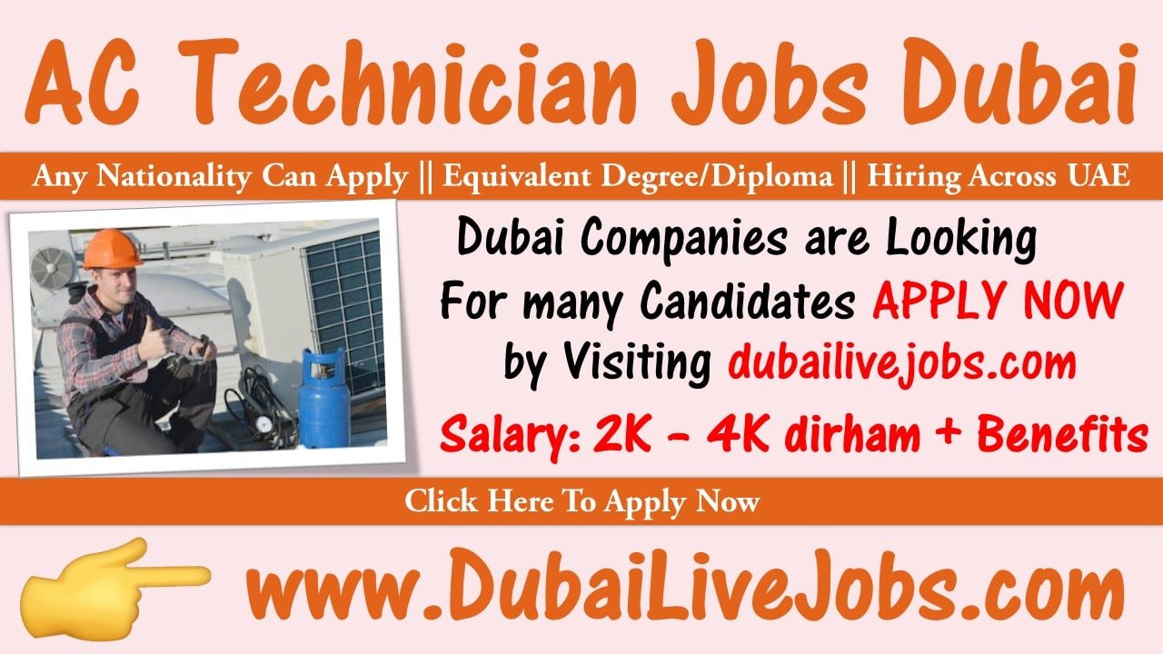 AC Technician Jobs in Dubai