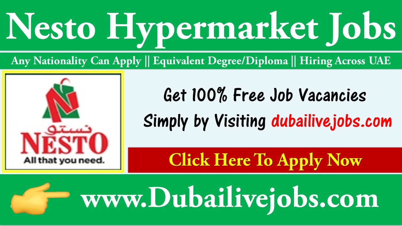 Nesto hypermarket Jobs in UAE